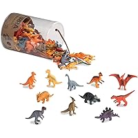 Terra by Battat – 60 Pcs Dinosaur Figures – Assorted Plastic Mini Animal Figurines For Kids 3+ – Birthday Party Supplies & Decorations