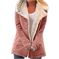 Winter Coats For Women Lightweight Fuzzy Fleece Jacket Plus Size Zip Up Hooded Coat Warm Shaggy Long Sleeve Outwear