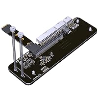 M.2 M Key NVMe External Graphics Card Stand Bracket 64Gbs Full Speed with PCIe 4.0 x4 Riser Cable R43SG Upgraded for Graphics Card 1660 Above (50CM K43SG)