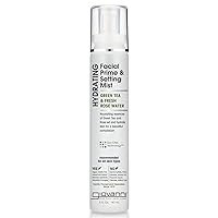 Hydrating Facial Prime & Setting Mist - Setting Spray, Green Tea + Fresh Rose Water Face Mist, Hydrating Facial Spray for a Beautiful Complexion - Green Tea & Rose Water Facial Mist, 5 Fl Oz