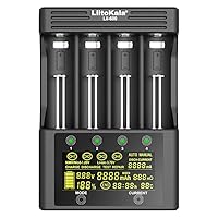 LiitoKala Lii-600 Battery Charger 3A Fast Charging Touch Button LCD Display Test The Battery Capacity