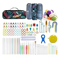 BXBFH Crochet Complete Set DIY Hand Knitting Needle and Thread Includes Knitting Tool Storage Kit TPR Crochet Set (Color : E, Size : As The Picture Shown)