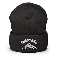 Colorado Cuffed Beanie, Rocky Mountains, Colorado Winter hat