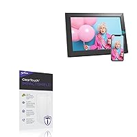 BoxWave Screen Protector Compatible With Bsimb 17 in 32 gb Extra large wifi digital Picture Frame - ClearTouch ImpactShield (2-Pack), Impenetrable Screen Protector Flexible Film