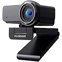 AUSDOM Webcam with Microphone, 1080p Full HD External Web Camera for Laptop/Desktop/Mac, Widescreen Streaming Web Cam for Video Streaming, Conference, Gaming, Online Classes [Plug and Play]