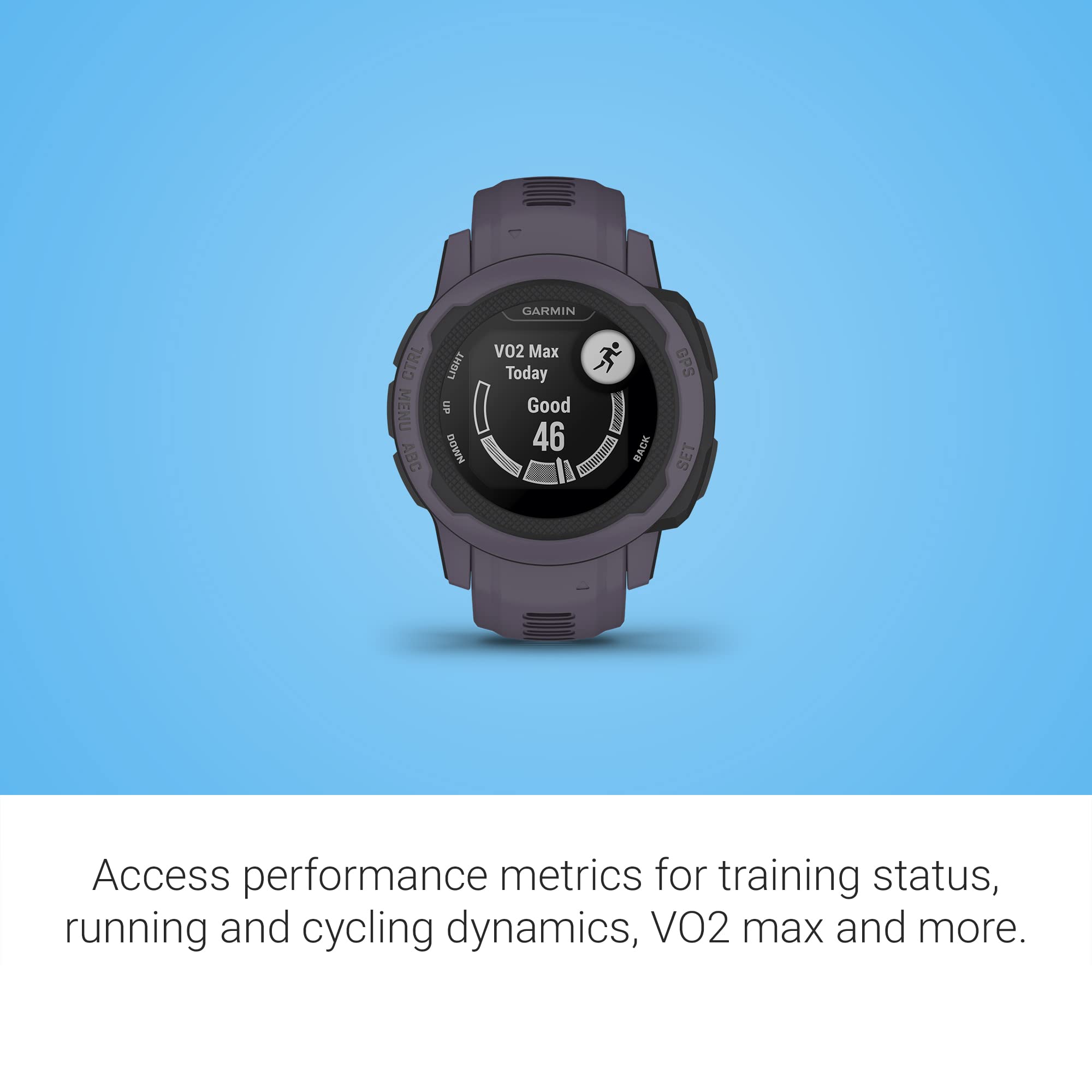 Garmin Instinct 2S, Smaller-Sized GPS Outdoor Watch, Multi-GNSS Support, Tracback Routing, Deep Orchid