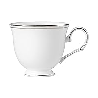 Lenox Federal Platinum Teacup, Cup, White, 6 Ounces