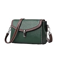 Crossbody Flap Shoulder Bags for Women PU Leather Small Handbag Female Messenger Bag and Purse (green)