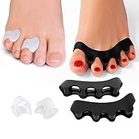 Welnove Gel Toe Separator & Pinky Toe Spacers, Little Toe Cushions for Preventing Rubbing & Relieve Pressure, Overlap Toe