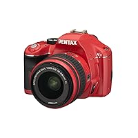 Pentax K-x 12.4MP Digital SLR with 2.7 inch LCD and 18-55mm f/3.5-5.6 AL Lens (Red)