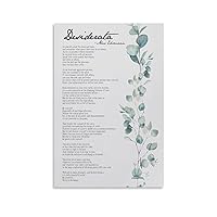 Print - Poem by Max Ehrmann Poster Decorative Painting Canvas Wall Art Living Room Posters Bedroom Painting 16x24inch(40x60cm)
