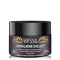 VIFSSG Shilajit Pure Himalayan Organic, 700 Mg Shilajit Supplement, Shilajit Resin Organic, Gold Grade Nature Shilajit with 4 in-1 Complex for Energy Support, 30 Grams