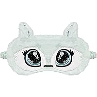Cute Fox Plush Sleep Mask Eye Mask Sleeping Mask Funny Lovely Animal Soft Fluffy Eye Cover Blindfold Eye Shade for Kids Girls and Adult Travel - Mint