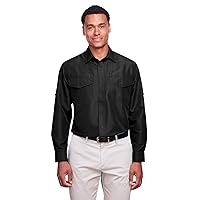 Men's Key West Long-Sleeve Performance Staff Shirt XL Black