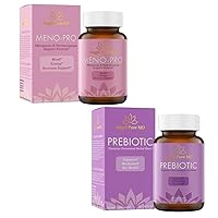 Meno-Pro Menopause Probiotics for Women Gut Health and Prebiotic Fiber Supplement for Gut Health + Inulin