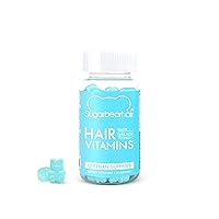 Hair Vitamins with Biotin, Vitamin E, Coconut Oil, Zinc, Folic Acid, Inositol - Vegan Gummies for Luscious Hair and Nails - Supplement for Women & Men (14 Days Supply)