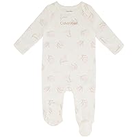 Calvin Klein Baby Girls Footed CoverallCalvin Klein Footed Coverall