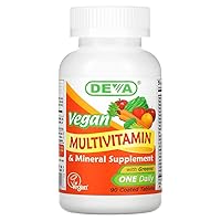 Tiny Tablets Vegan Multivitamins for Women & Men, Multivitamin with Iron, Mineral Supplement, Vitamin C, Vitamin B Complex, Vitamin B12, Vitamin E, Zinc, Gluten Free, 90 Tablets