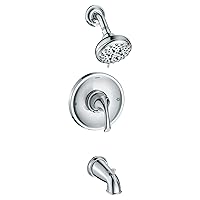 Moen Idora Chrome Posi-Temp Tub and Shower Set with Showerhead, Lever Handle, Tub Spout and Valve Included, 82115