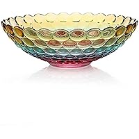 Exquisite Fruit Basket Bowl Perfect for Displaying Bowl Creative Crystal Glass Bead Dot Fruit Bowl Decoration Colorful Gold Black Fruit ( Color : Svart ) ( Co ( Color : Svart , Size : ( Color : Colorf