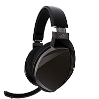 ASUS ROG Strix Fusion Wireless Gaming Headset for PC and Playstation 4 (PS4) with Dual Channel 2.4GHz Wireless Mini Dongle, Digital Microphone with Auto Mute, and Touch Controls (Renewed)