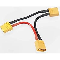 Integy RC Model C24408 XT60 Series 2-Battery Connector Adapter Wire Harness