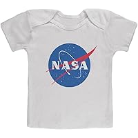 Old Glory NASA Logo Baby T Shirt White 12 Month