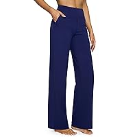G4Free Yoga Pants Women Wide Leg Pants with Pockets High Waist Stretch Dress Casual Sweatpants Petite/Regular/Tall