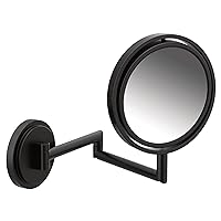 Moen YB0892BL Arris Dual-Sided Extendable Magnifying Mirror, Matte Black