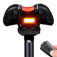 G Keni Smart Anti-Theft Bike Alarm, Bike Tail Light Rechargeable, Warning Electric Horn, Bike Finder with Remote, IPX5 Waterproof Electric Mountain/City Bike Accessories