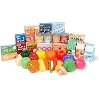 Casdon Grocery Set. Family Favourites Toy Grocery Set for Children Aged 2+. Features Fruits, Vegetables, Cans and More