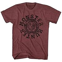 Monster Hunters Mh Circle Capcom Video Role Playing Quest Game Adult T-Shirt