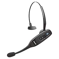 BlueParrott C400-XT Voice-Controlled Bluetooth Headset – Industry Leading Sound with Long Wireless Range, Noise-Cancelling, Extreme Comfort and Up to 24 Hours of Talk Time, Black
