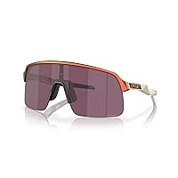 Oakley Men's OO9463 Sutro Lite Rectangular Sunglasses, Matte Red Gold Colorshift/Prizm Road Black, 39 mm