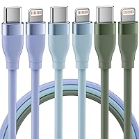 USB C to Lightning Cable [Apple MFi Certified] 3Pack 6FT iPhone Charger Fast Charging iPhone Charger Cord Compatible with iPhone 14 13 12 11 Pro Max XR XS X 8 7 Plus SE iPad and More
