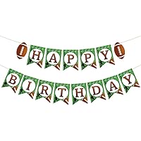 American Football Birthday Party Banner Birthday Party Supplies