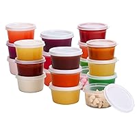 Greenco Small Food Storage Containers - 20 pcs | Plastic Food Containers with Lids | Deli Containers | Meal Prep Container | Pantry, Fridge, Kitchen Organization | Cereal, Spices, Snack Containers