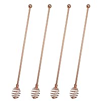 Specialty Spoons,BURLIHOME Stainless Steel Swizzle Sticks Mixing Spoon Spherical Stir Sticks For Coffee/Beverage/Cocktail/Hot Drink,Home Kitchen Party Supplies-4 Pieces.