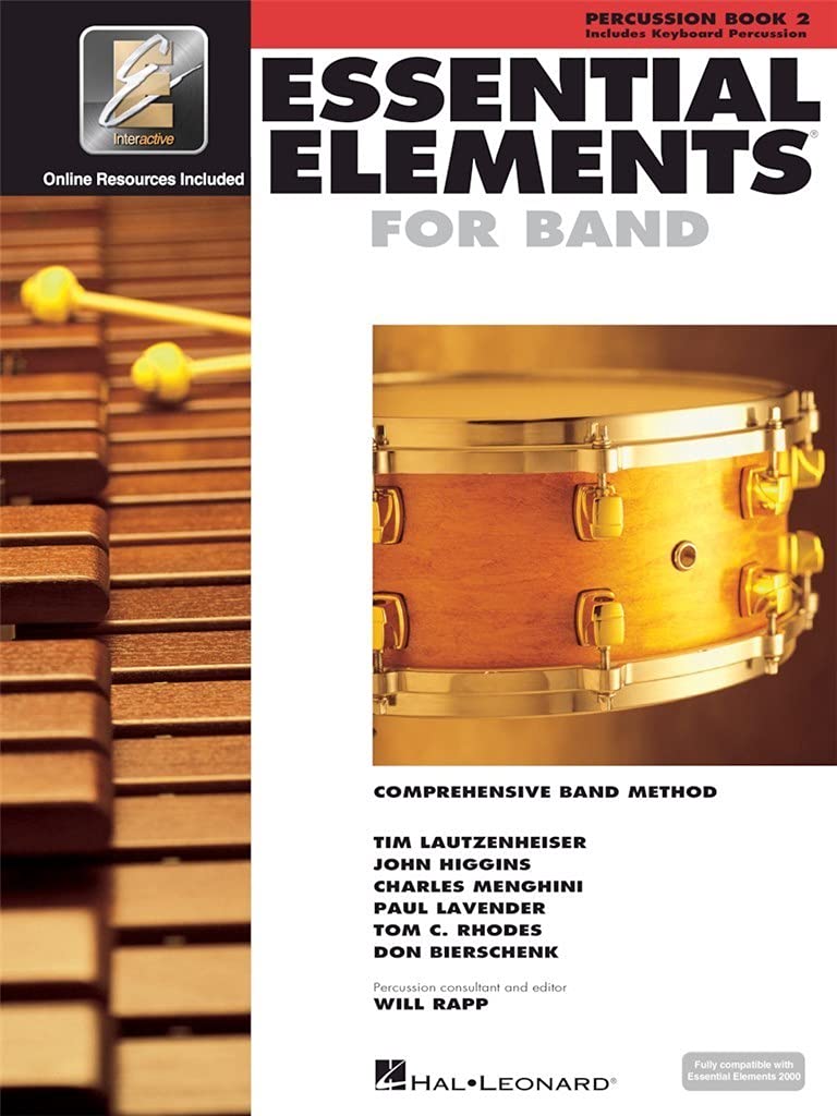 Essential Elements for Band - Book 2 with EEi: Percussion/Keyboard Percussion (Book/Online Media) (Percussion, Book 2)