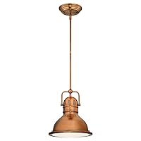 Westinghouse Lighting 63084A Boswell Pendant, Mini, Washed Copper