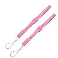 2 x Pink Hand Wrist Strap Wristband for Sony PSP 1000 2000 3000 Go PS Vita PS3 Move Cameras, NDSL NDSI DS Lite DSi XL 2DS 3DS XL WiiRemote WiiU, MP3 Music Players