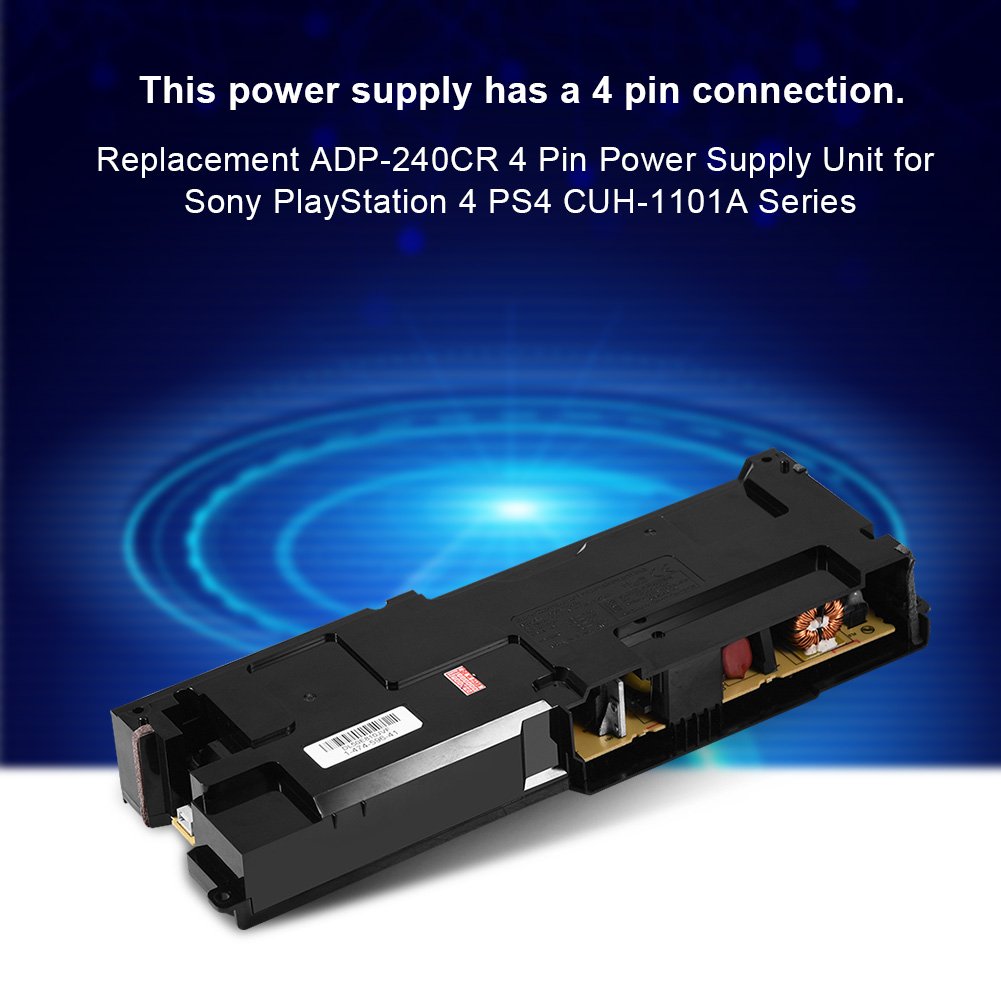Power Supply Unit ADP-240CR Replacement for Sony Playstation 4 PS4 CUH-1101A Series 4 Pin