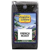 Whole Bean Coffee - French Roast (2lb Bag), Dark Roast, USDA Organic