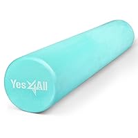 Yes4All Medium-Density Half/Round EVA Foam Roller 12/ 18/ 24/ 36 inch for Physical Activities & Post Exercise
