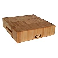 John Boos Boos Block CCB Series Square Large Reversible Wood Chopping Board, 3-Inch Thickness, 18