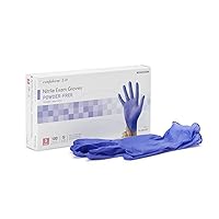 Confiderm 3.0 Nitrile Exam Gloves - Powder-Free, Latex-Free, Ambidextrous, Textured Fingertips, Non-Sterile - Dark Blue, Size Small, 100 Count, 1 Box