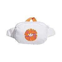 adidas Originals Sport Waist Pack/Travel and Festival Bag, White/Bright Orange/Lucky Pink, One Size