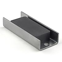 Magnet Fastener - Rectangular with Mounting Holes, Zinc Plated, 2.70