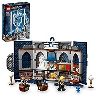 LEGO 76411 Harry Potter House Banner Ravenclaw, Hogwarts Crest, Castle Community Room Toy or Wall Display with Luna Lovegood Mini Figure, Collectible Travel Toy
