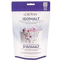 LorAnn Oils Isomalt Sugar Substitute (Granular) - Sugar Substitute for Baking, 1 lb - Isomalt Ready To Use - Clear & Non-Crystallizing, Formulated For Decorative Accents & Sugar Art - 1 Lb Bag